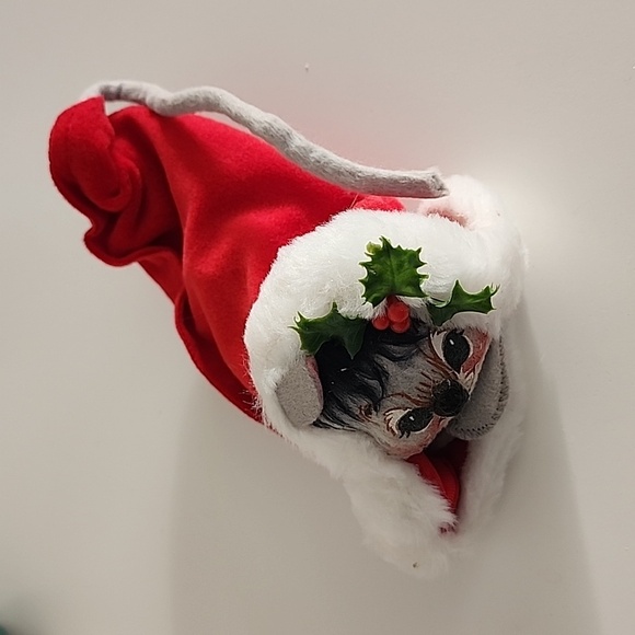 Vintage Annalee Christmas Mouse in Velour Santa Hat 1989 – 7” Holiday - Picture 2 of 9